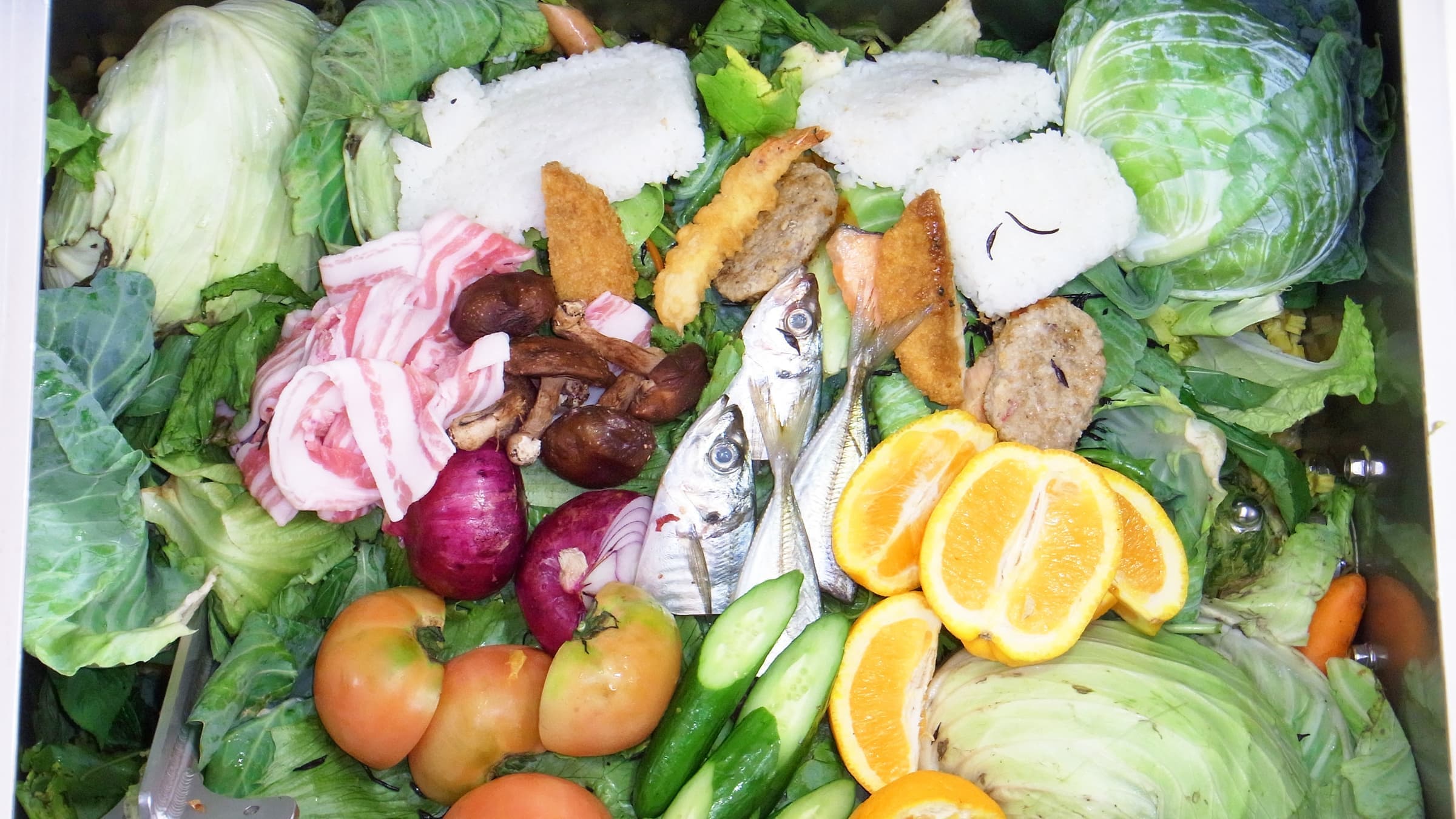 業務用生ゴミ処理機ゴミマジックは肉も野菜も分解して水に還します